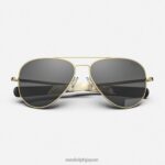 Randolph コンコルド1 23K ゴールド & アメリカン グレー 偏光ガラスレンズ 262D22 - Image 11